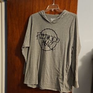 Torrid Gray Long Sleeve Hooded Tee